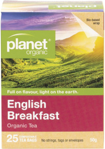 Planet Organic English Breakfast Herbal Tea Bags 25pk