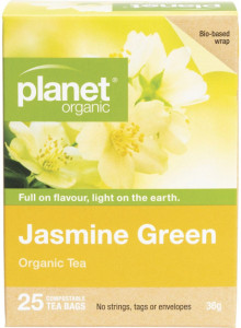 Planet Organic Jasmine Green Herbal Tea Bags 25pk