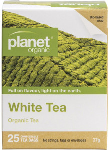 Planet Organic White Tea Herbal Tea Bags 25pk