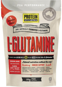 Protein Supplies Australia L-Glutamine Plant Based Pure 200g