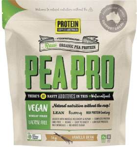 Protein Supplies Australia Pea Protein Isolate Vanilla 1kg