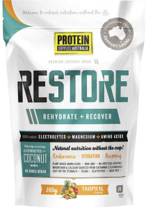Protein Supplies Australia Restore Hydration Recovery Drink Tropical 200g