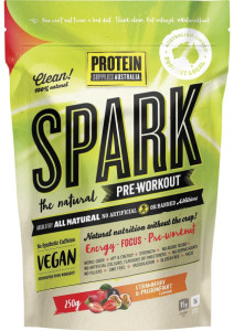 Protein Supplies Australia Spark Natural Pre-workout Strawberry Passionfruit 250g