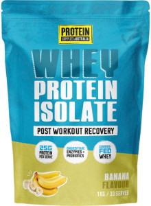 Protein Supplies Australia WPI Whey Protein Isolate Banana 1kg
