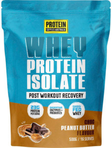 Protein Supplies Australia WPI Whey Protein Isolate Choc Peanut Butter 500g