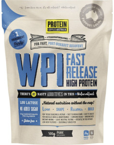 Protein Supplies Australia WPI Whey Protein Isolate Unflavoured 500g