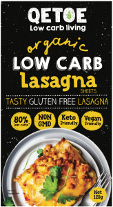 Qetoe Low Carb Lasagna Organic  120g