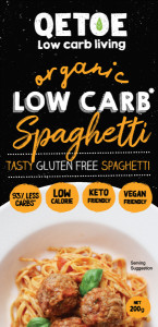 Qetoe Low Carb Spaghetti Organic  200g