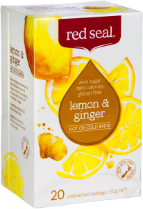 Red Seal (Hot & Cold Brew) Lemon & Ginger 20 Tea Bags