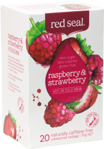 Red Seal (Hot & Cold Brew) Raspberry & Strawberry 20 Tea Bags