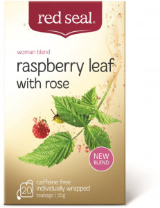Red Seal Raspberry Leaf Tea with Rose 20 Tea Bags