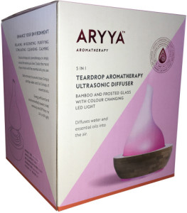 SALTCO Aryya Ultrasonic Bamboo Diffuser Teardrop