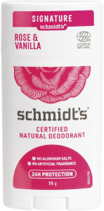 Schmidt's Deodorant Stick Rose + Vanilla 75g