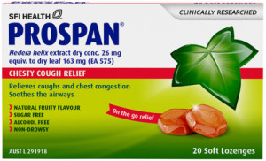 SFI HEALTH Prospan Chesty Cough Relief Soft Lozenges x 20 Pack