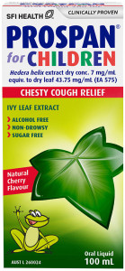 SFI HEALTH Prospan For Children Chesty Cough Relief Cherry Flavour Oral Liquid 100ml
