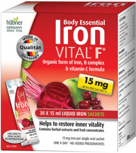 SILICEA Body Essential Iron VITAL F+ (15mg Iron) Sachets 15ml x 30 Pack
