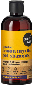 Simply Clean Pet Shampoo Lemon Myrtle 250ml