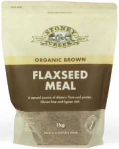 Stoney Creek Organic Brown Flaxseed meal 1Kg
