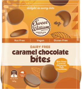 Sweet William Caramel Chocolate Bites  140g x 12