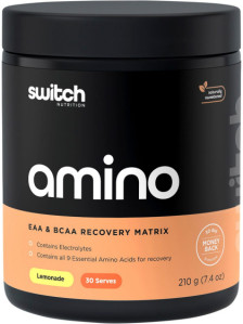 Switch Nutrition Amino EAA & BCAA Electrolyte Recovery Lemonade 210g