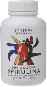 Synergy Spirulina  500mg x 200 tabs Organic
