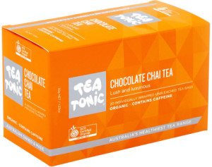 TEA TONIC Organic Chocolate Chai Tea x 20 Tea Bags