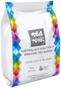 TEA TONIC Organic Dark Chocolate & Black Tea Loose Leaf 500g