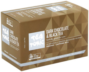 TEA TONIC Organic Dark Chocolate & Black Tea x 20 Tea Bags