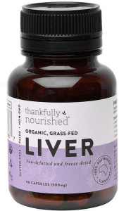 Thankfully Nourished Liver Grass Fed Organic 90c