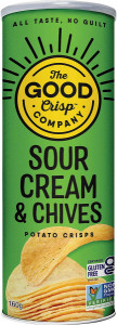The Good Crisp Company Potato Crisps Sour Cream & Chives 8x160g