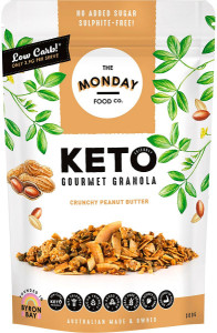 The Monday Food Co. Keto Gourmet Granola Crunchy Peanut Butter 300g