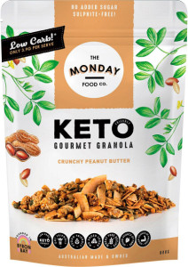 The Monday Food Co. Keto Gourmet Granola Crunchy Peanut Butter 800g