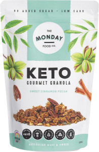 The Monday Food Co. Keto Gourmet Granola Sweet Cinnamon Pecan 300g
