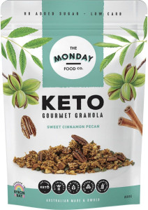 The Monday Food Co. Keto Gourmet Granola Sweet Cinnamon Pecan 800g