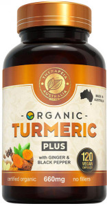 Therapeia Australia Organic Turmeric Plus with Ginger & Black Pepper 660mg 120 caps
