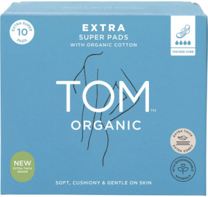 Tom Organic Pads Extra Super 4x10pk