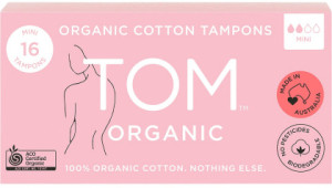 Tom Organic Tampons Mini 12x16pk