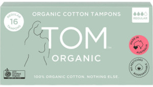 Tom Organic Tampons Regular 12x16pk
