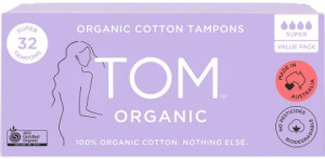 Tom Organic Tampons Super 6x32pk