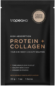 Tropeaka Protein & Collagen Rich Choc 12x30g