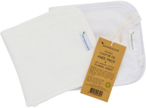 Vrindavan Castor Oil Knee/Elbow Pack White