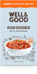 Well And Good Vegan Bolognese with Macaroni  110g