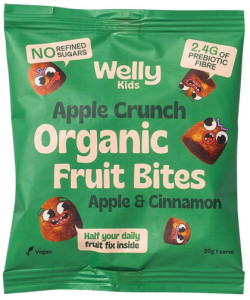 Welly Kids Organic Fruit Bites Apple Crunch (Apple & Cinnamon) 20g x 16