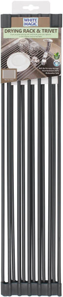 White Magic Drying Rack & Trivet Black 1Pk