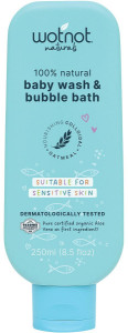 Wotnot Baby Wash & Bubble Bath Suitable For Sensitive Skin 250ml