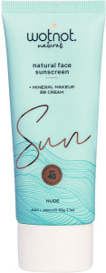 WOTNOT NATURALS Natural Face Sunscreen SPF 40 + Mineral MakeUp BB Cream Nude 60g