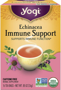 Yogi Tea Herbal Tea Bags Echinacea Immune Support 16pk