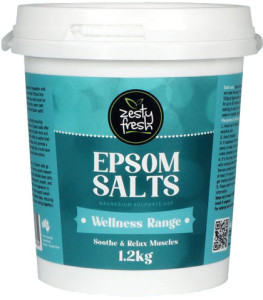 Zesty Fresh Epsom Salts Wellness 1.2kg